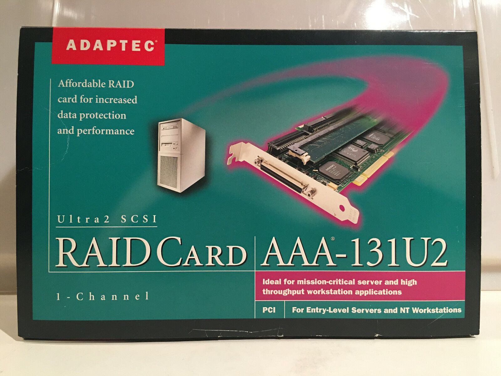 VintageAdaptec Ultra2 SCSI 3-Channel PC ComputerRaid ControllerCard AAA-133U2 