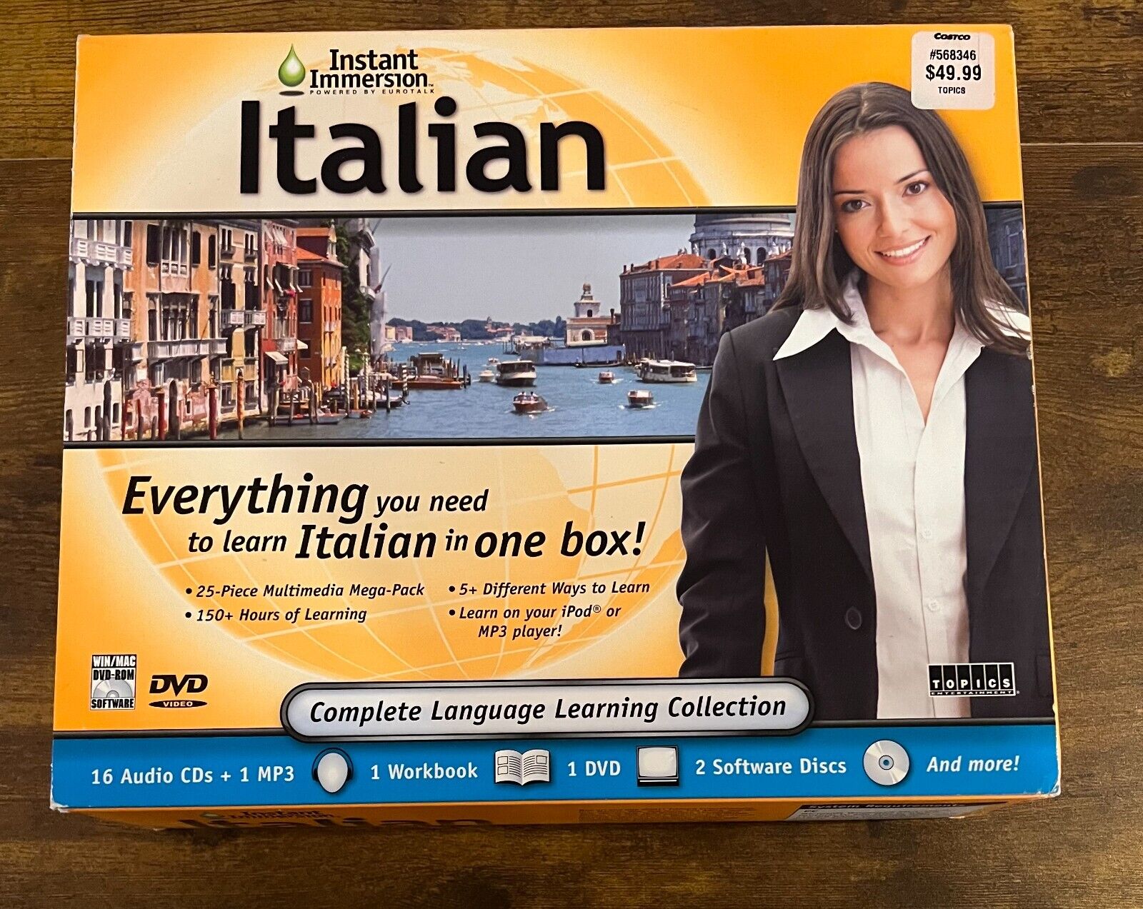 Instant Immersion Italian Language Learning Collection New in Open Box