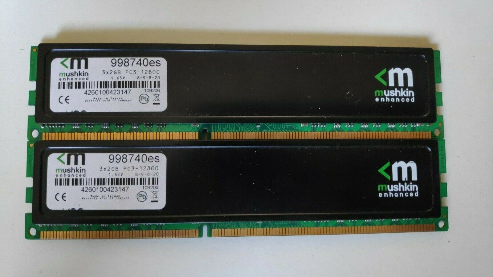 MUSHKIN 998740es 4GB (2x2GB) DDR3-1600MHz PC3-12800 Desktop DIMM PC RAM Kit of 2