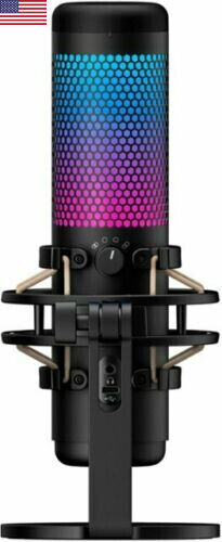 HyperX QuadCast S - RGB USB Condenser Microphone for PC, PS4, and Mac USA SELLER