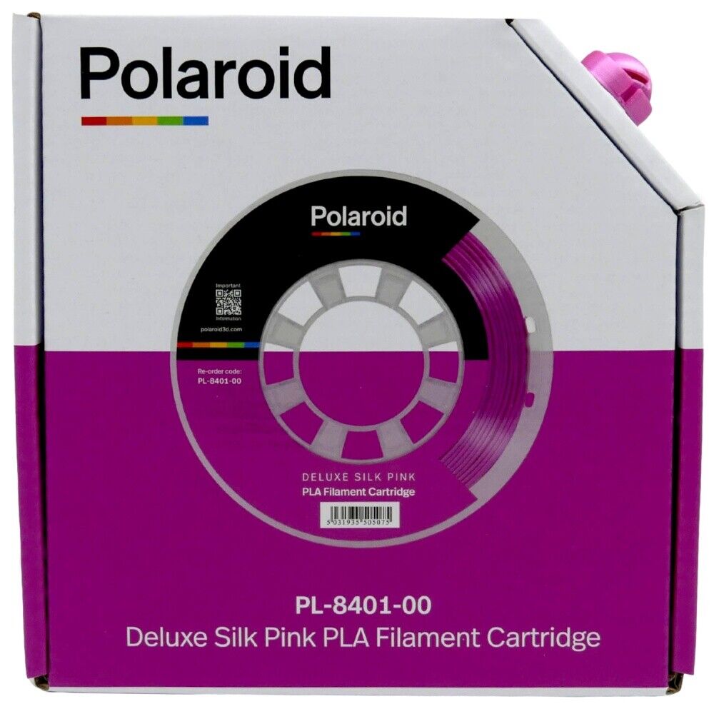 Polaroid Deluxe Silk Pink PL-8401-00 0 1/16in 8.82oz 3D Pla Filament Cartridge