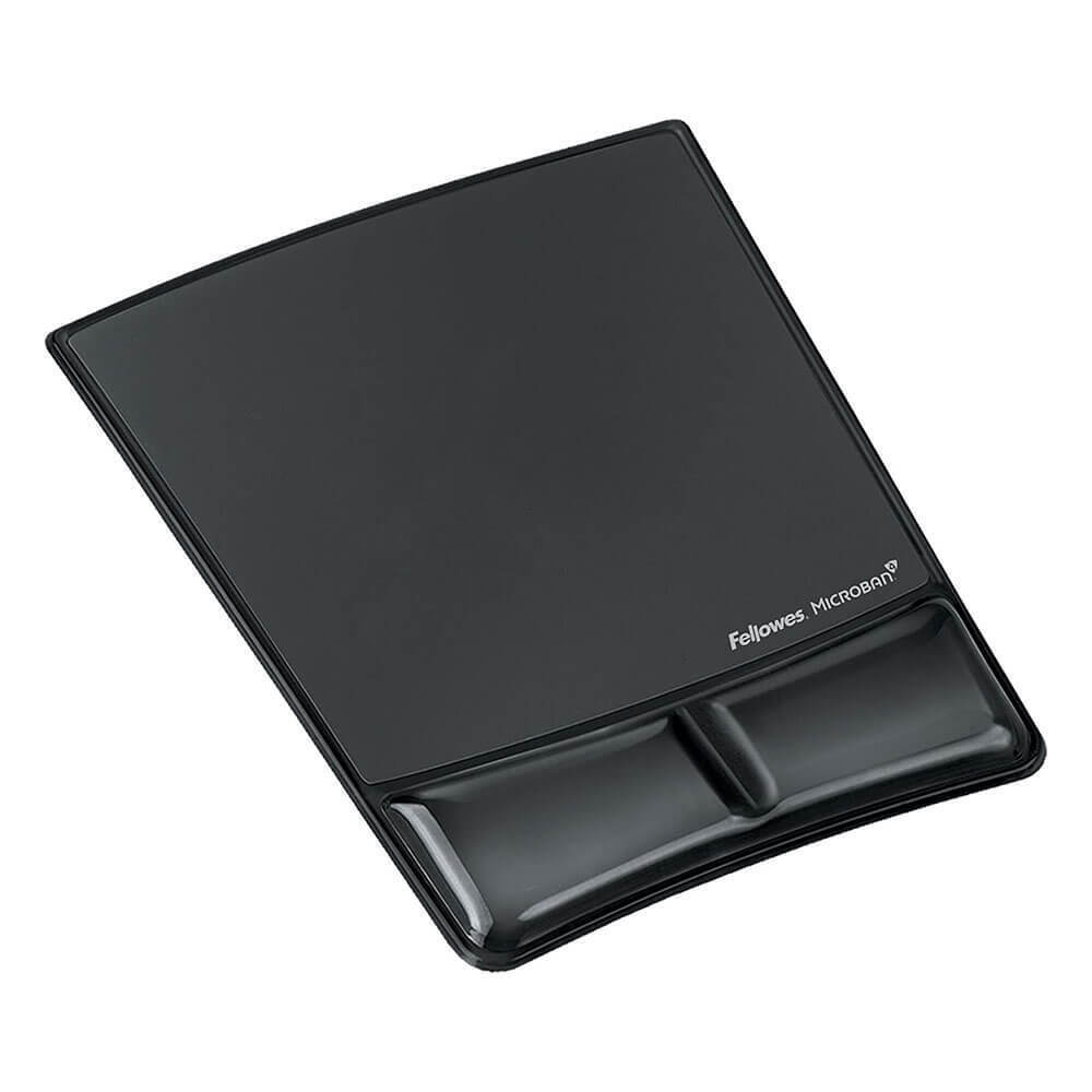 Fellowes Mouse Optical Friendly Pad With Gel Wrist Rest Microban Protection