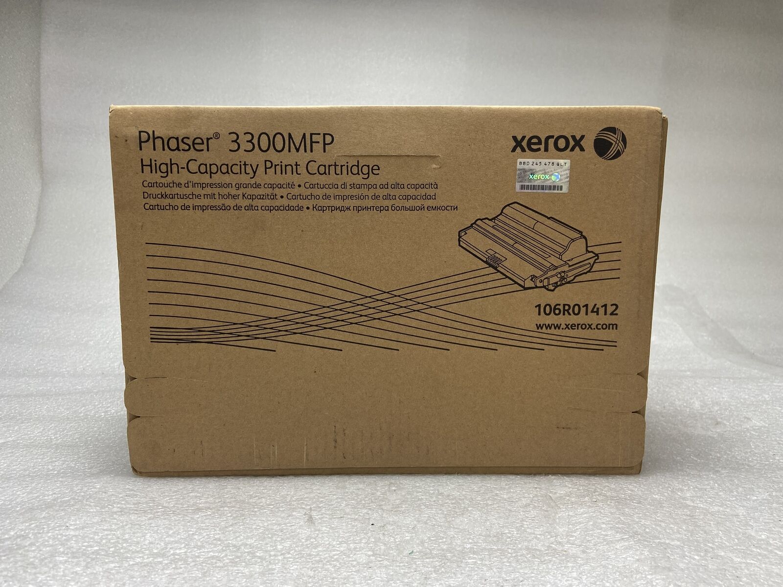 Xerox Phaser 3300MFP High Capacity Print Cartridge 106R01412 New Sealed - OEM