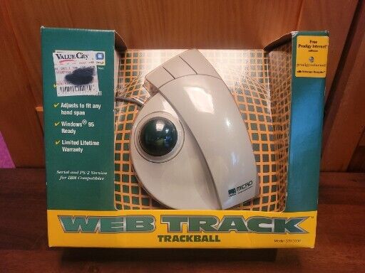 Vintage Micro Innovations Star Track Ball Mouse Model STK3000 Corded NOS new a3