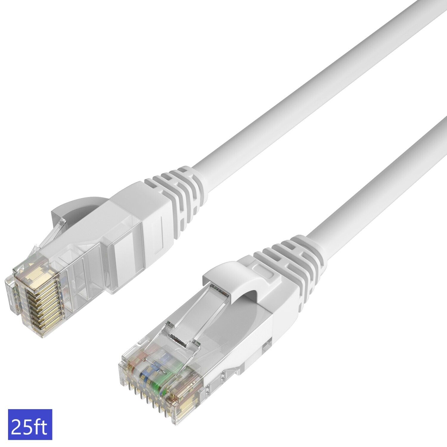 QualGear Cat 6 High-Speed Ethernet Cable - White