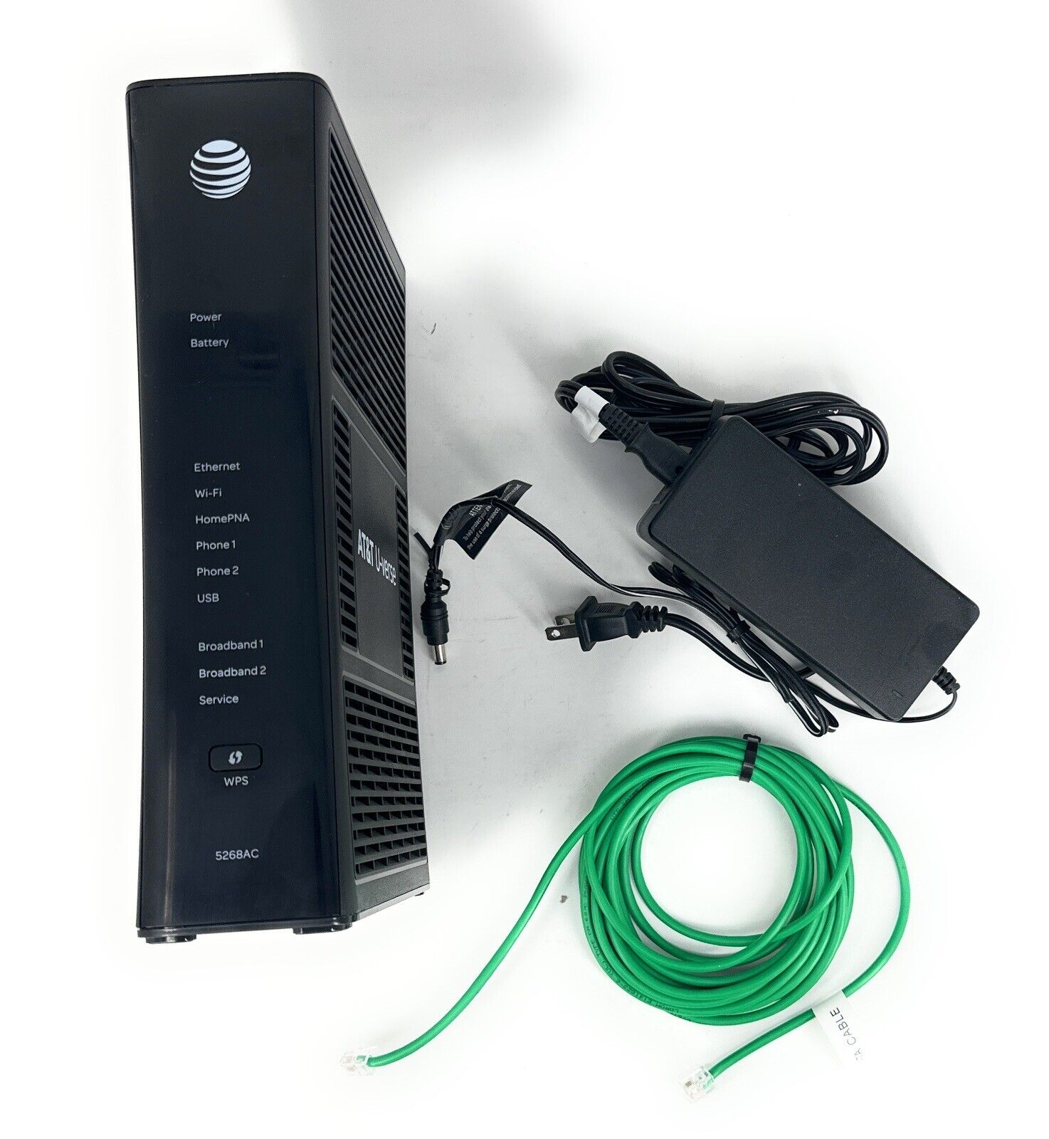 AT&T U-Verse Model 5268AC WI-FI Internet PACE Modem Router w/ Adapter