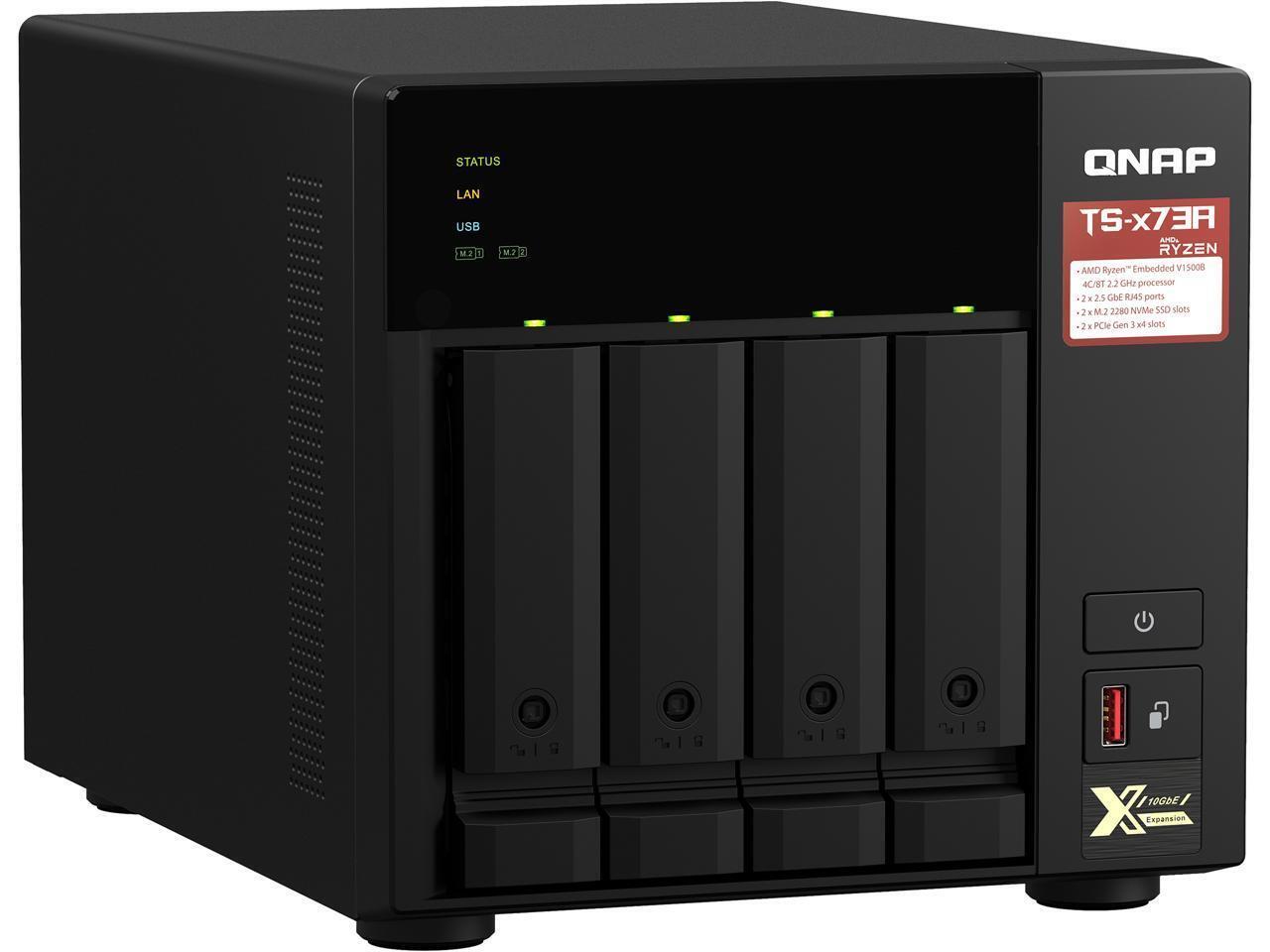 QNAP TS-473A-8G-US Diskless System Network Storage