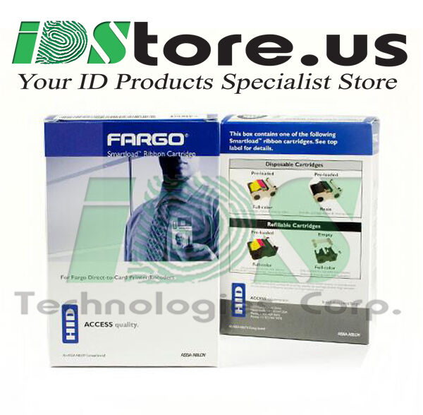 Genuine Fargo 45010 Color Ribbon YMCKOK DTC1000 DTC1250e - 200 prints - New