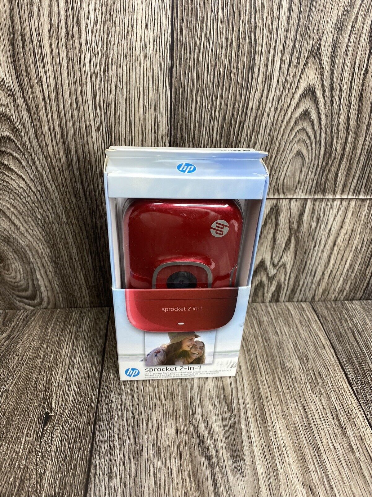NEW HP - Sprocket 2-in-1 Photo Printer - Red 2FB98A #B1H