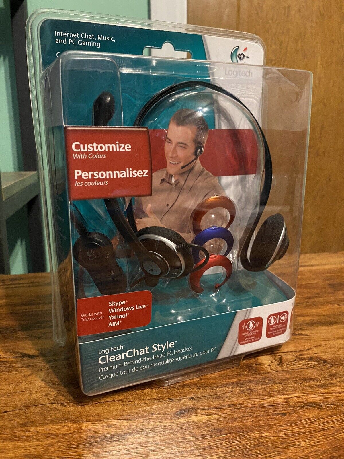 Logitech ClearChat Style Premium Behind the Head PC Headset New