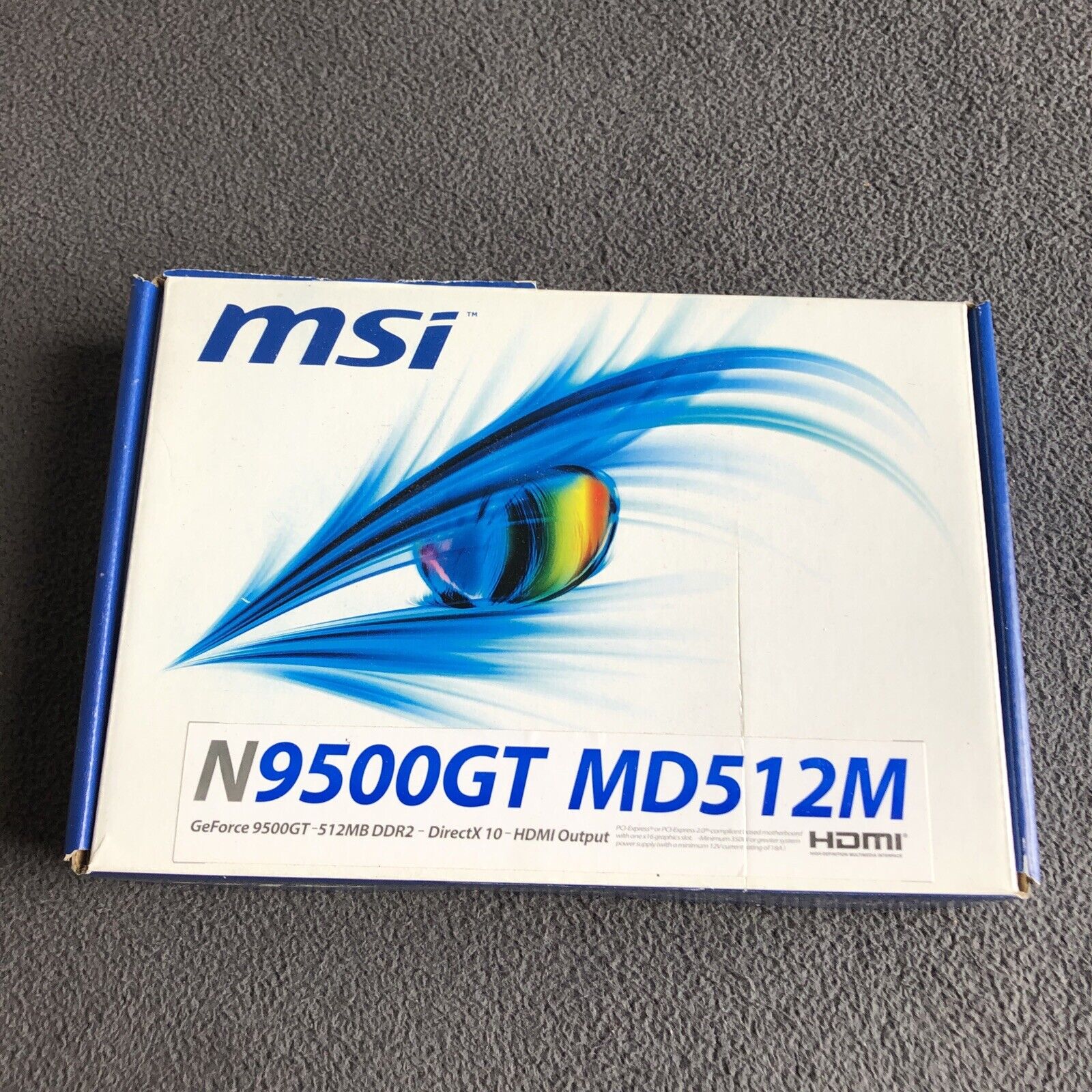 MSI N9500GT MD512M Geforce 9500GT DDR2 512MB Video Card - NIB