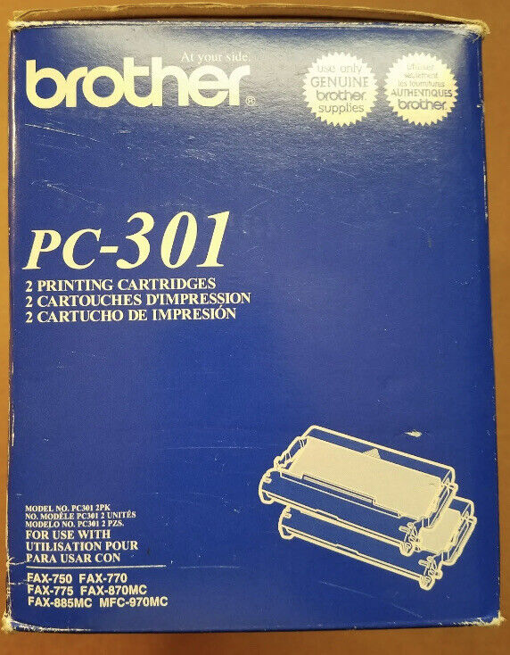 Brother PC-301 Black Ink Fax/Printer Cartridge  