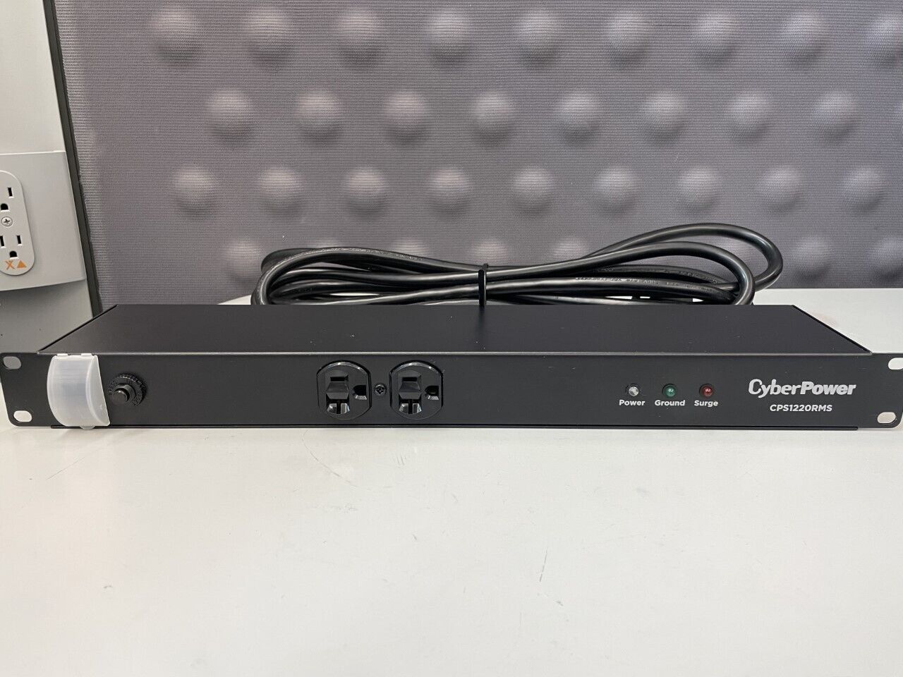 CyberPower CPS1220RMS 1U Rackmount Rackbar 20A 12-Outlet Surge Protector, 1800J