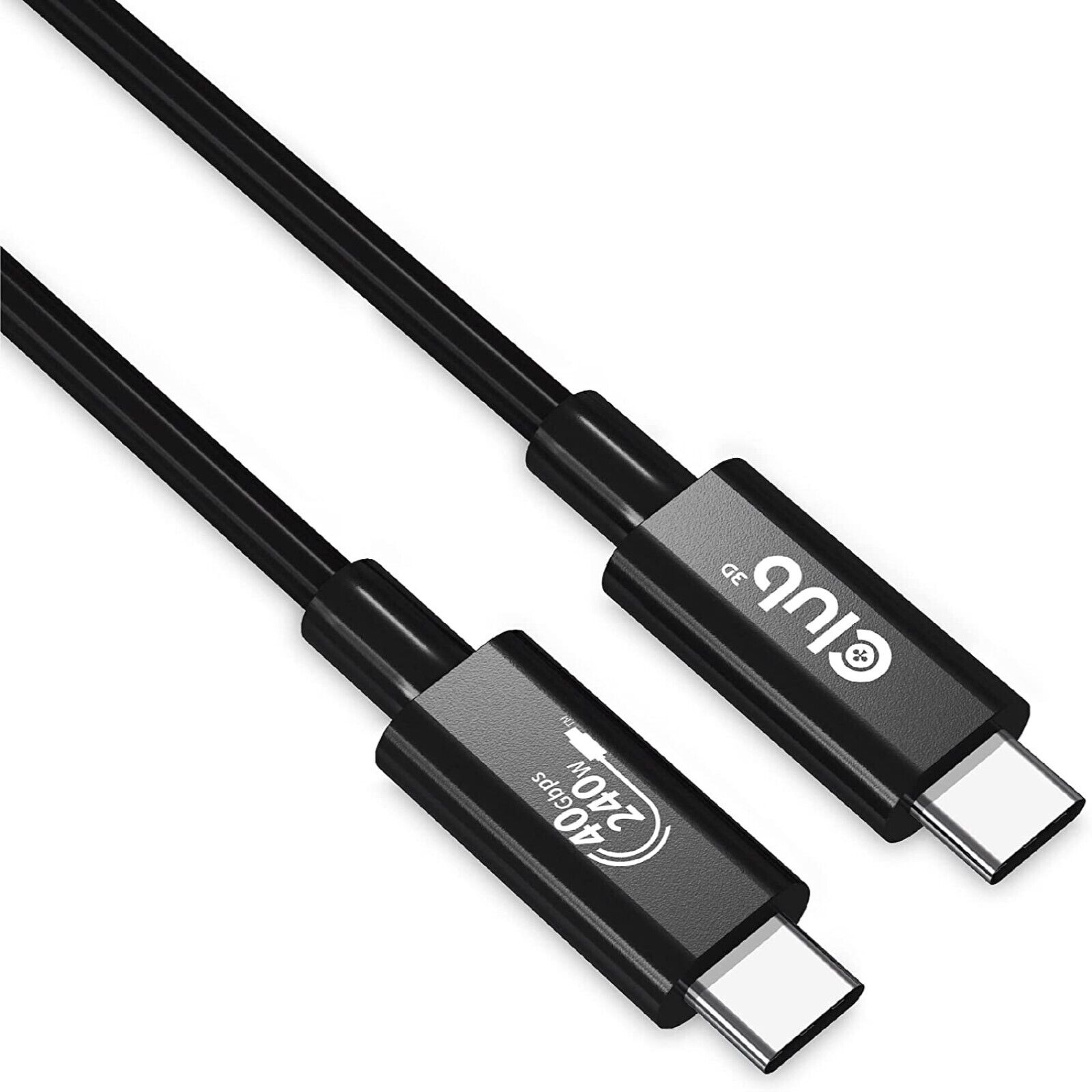 Club 3D 3.3ft USB4 Type-C 240W Bi-Directional Cable CAC-1576