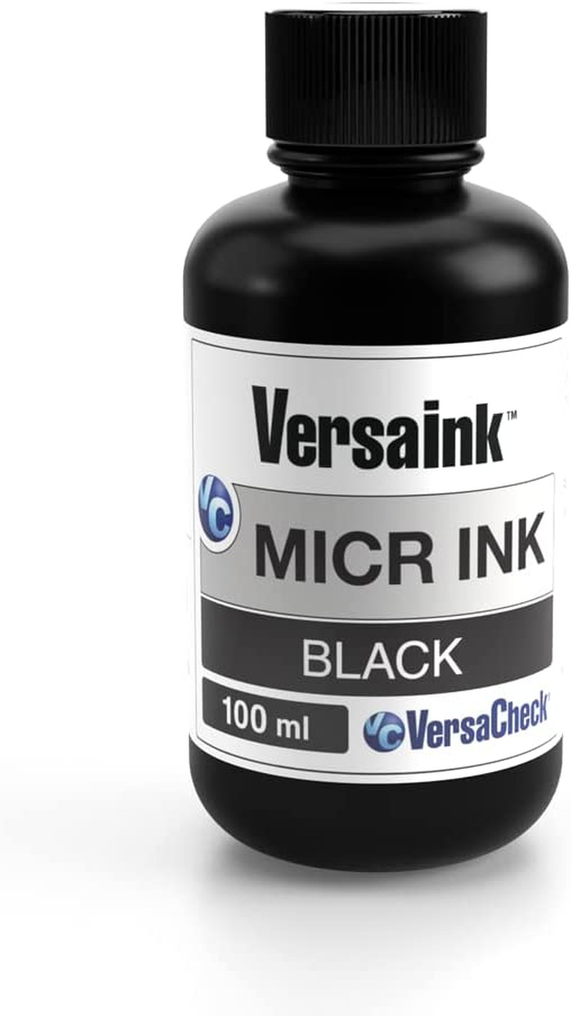 Versaink-Nano Black MICR Ink -100Ml – Magnetic Ink for Check Printers and All-In