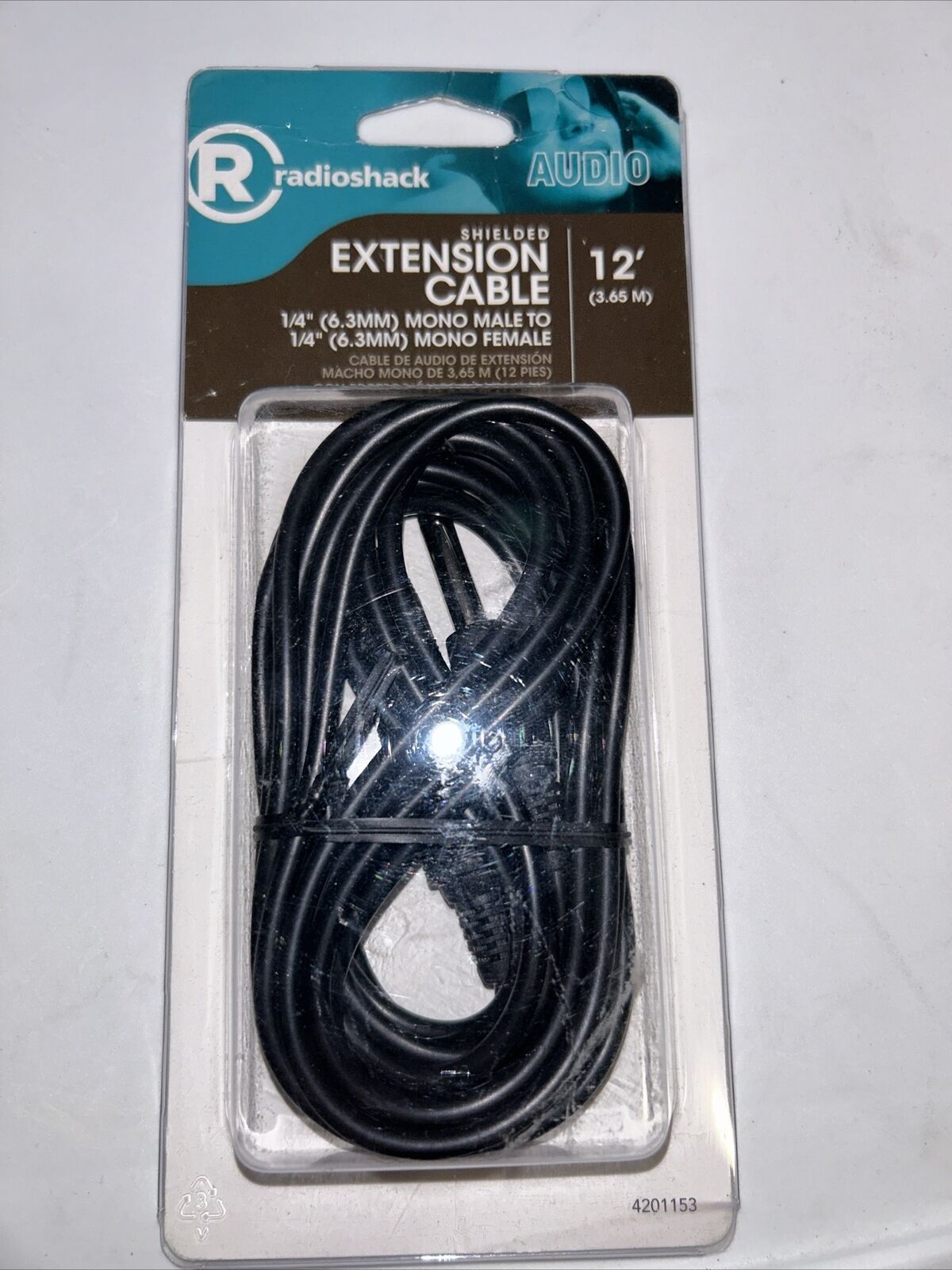Radio Shack Shielded Extension Cable 1/4