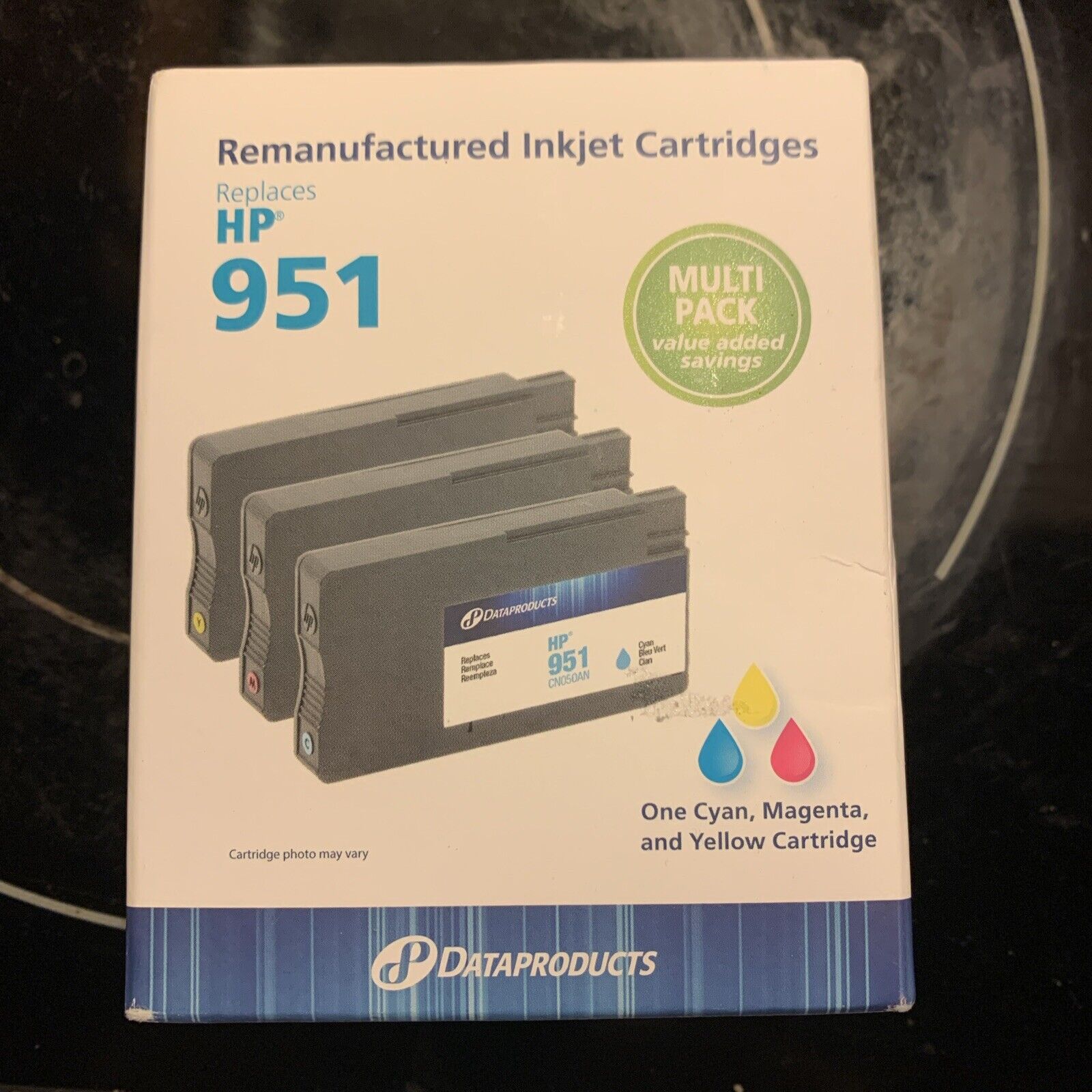 DataProducts HP 951 Reman Inkjet Cartridge TriColor Cyan Magenta Yellow