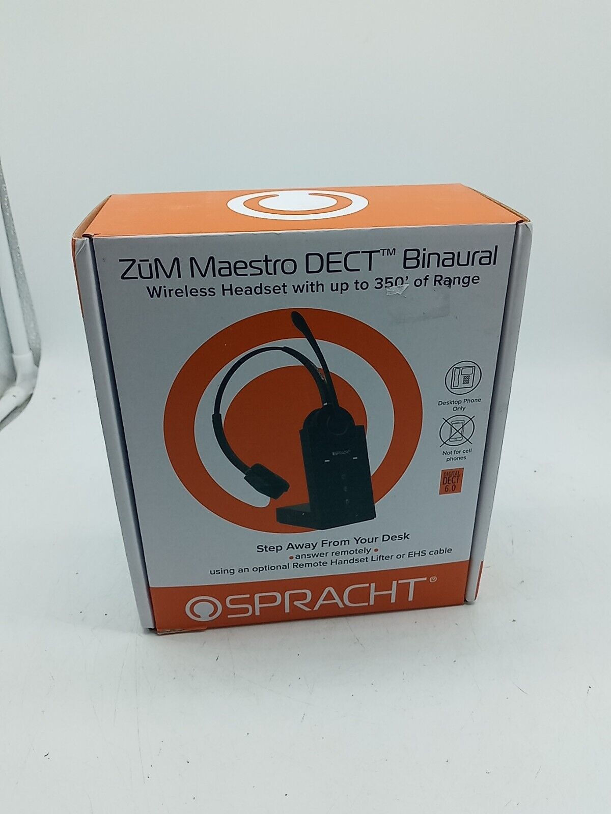 Spracht ZuM Maestro DECT Binaural Over The Head Headset Black HS2019