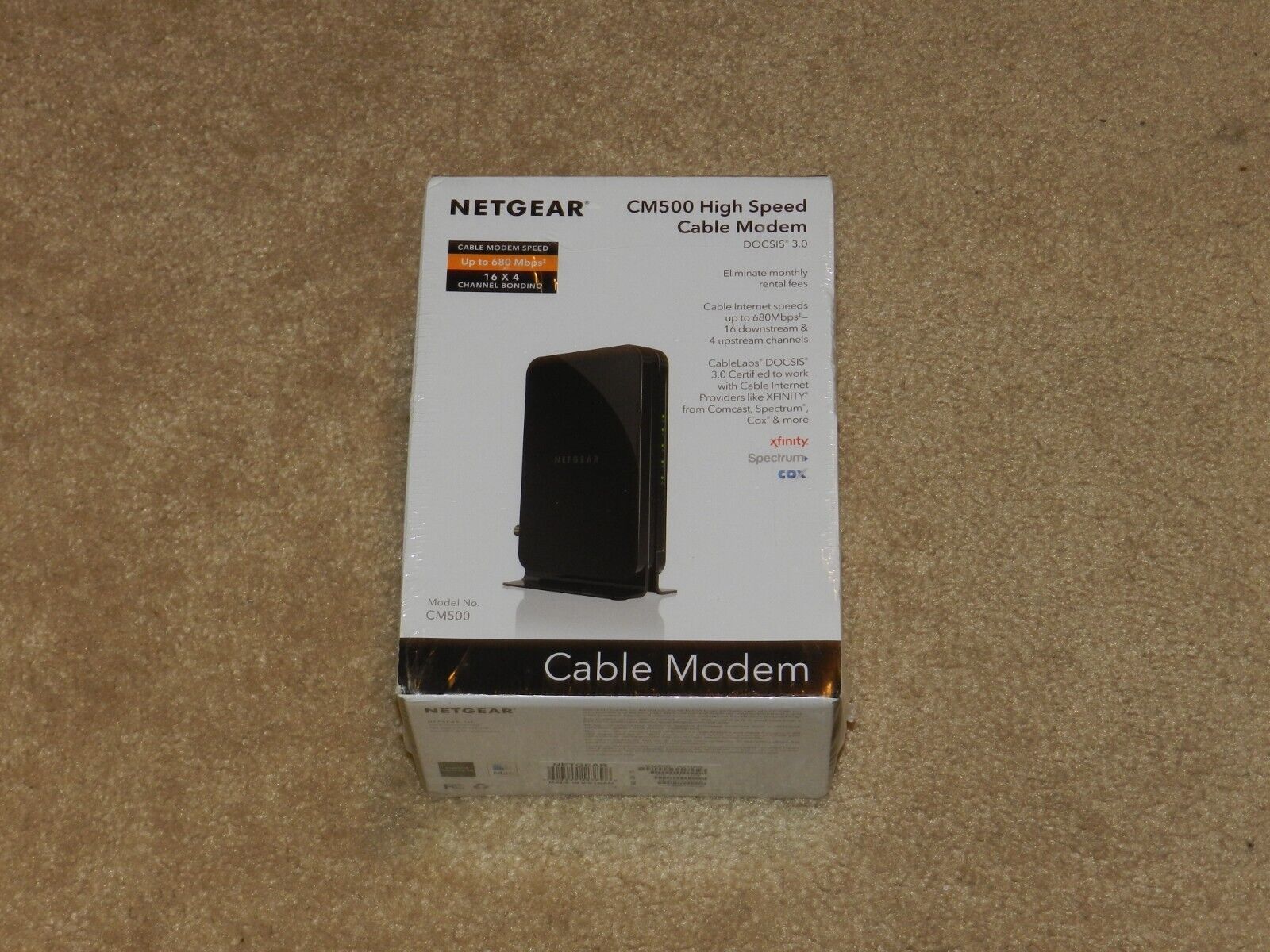 NETGEAR Cable Modem CM500 Compatible w/ All Cable Providers NEW FACTORY SEALED