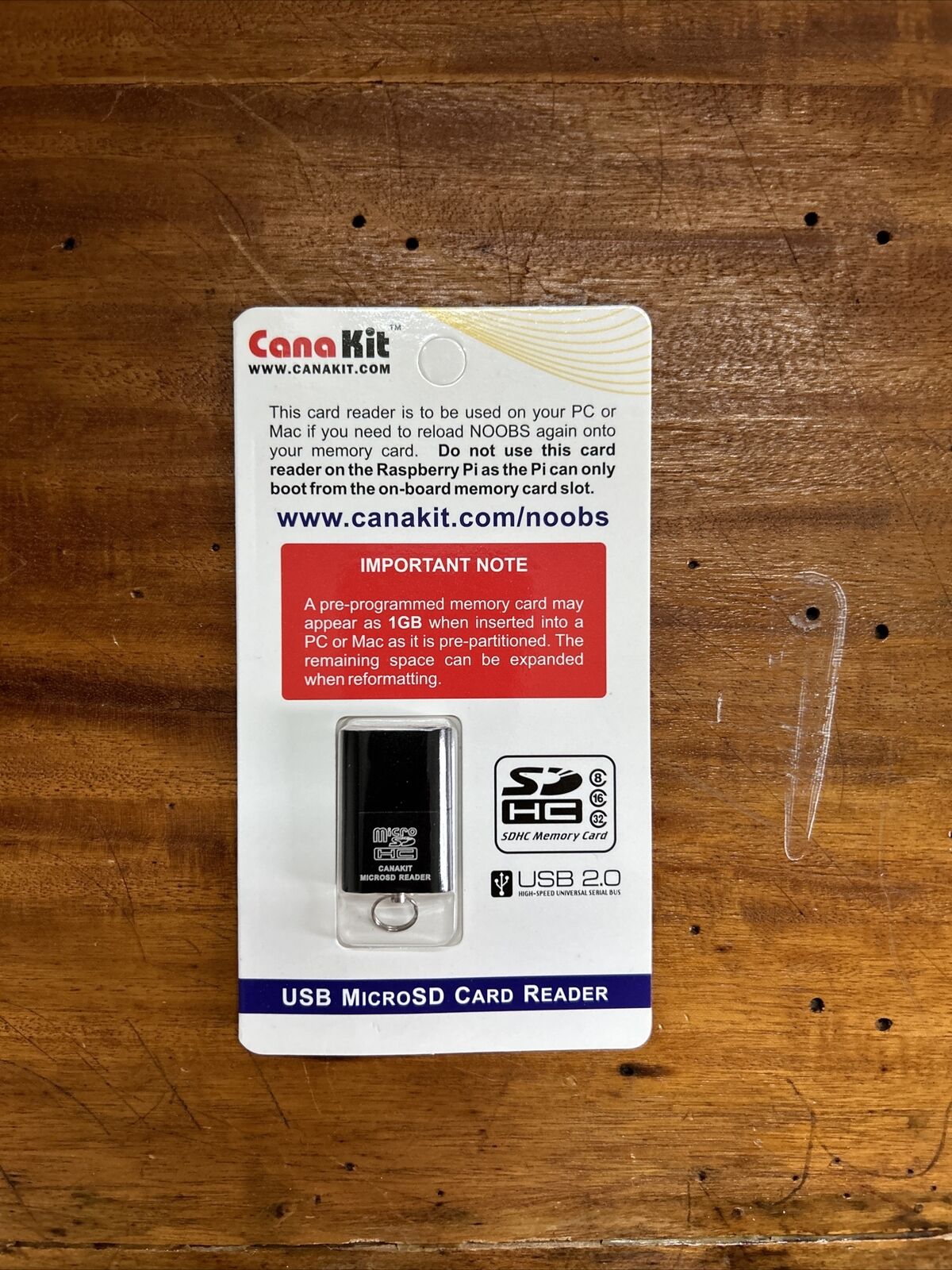 Brand New CanaKit Micro SD Card Reader USB 2.0