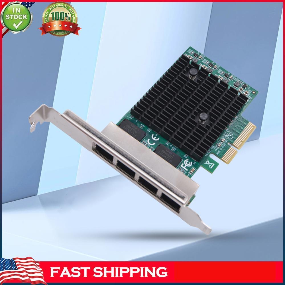 4 Ports 2.5GB PCIe Network Card 2.5 Gigabit Ethernet Interface Adapter for PC