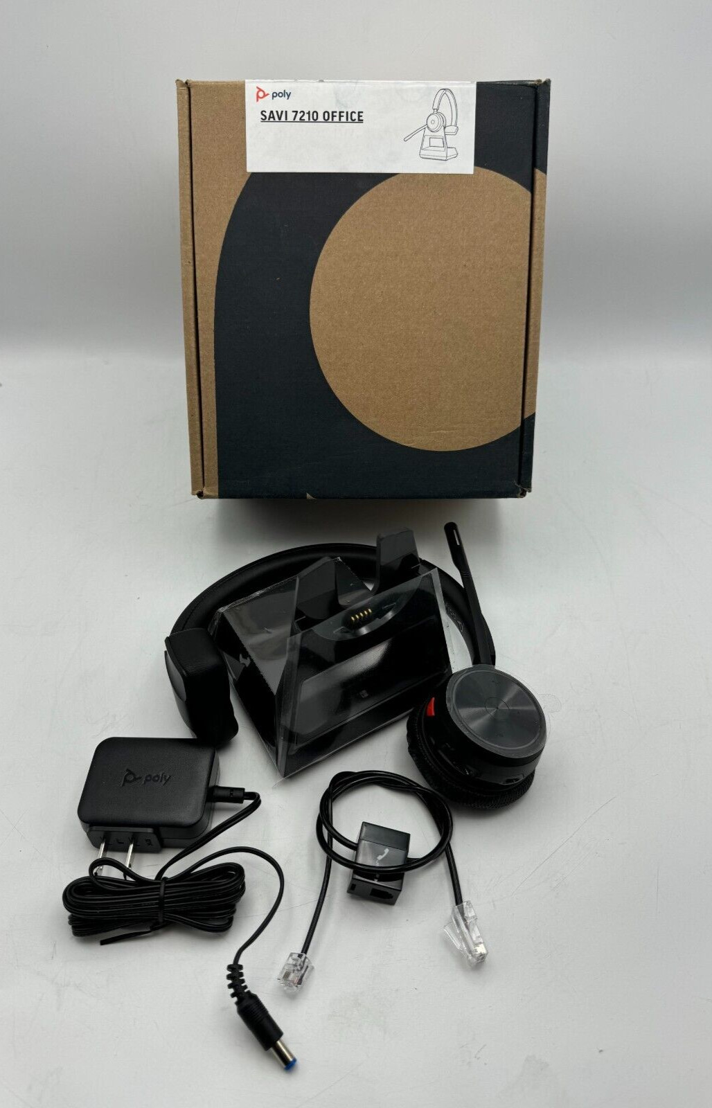 Original Poly Plantronics Savi 7210 Office Black Headset - 197497169119