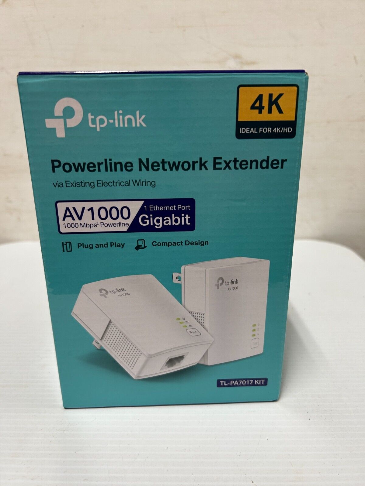 TP-Link AV 1000 Gigabit Power Line Extender - New - Open Box (fc210-1/b1257)