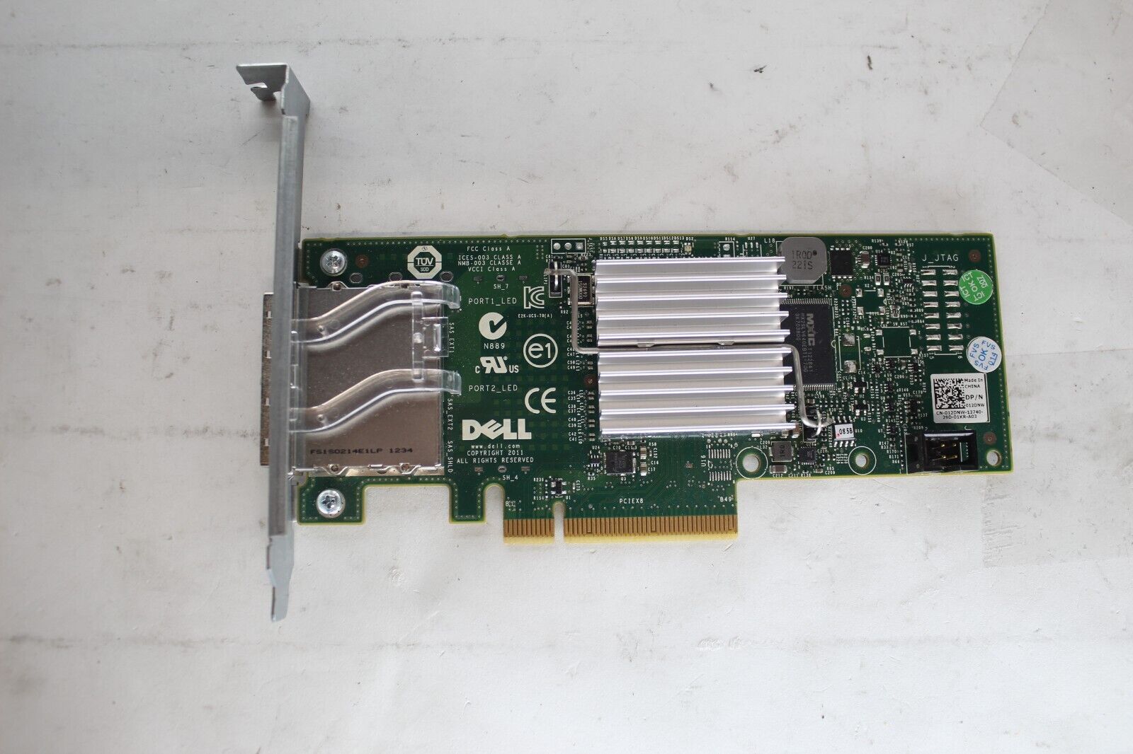 Dell 12DNW Dual Port 6Gb/s SAS HBA Controller Adapter Card PCI High Profile