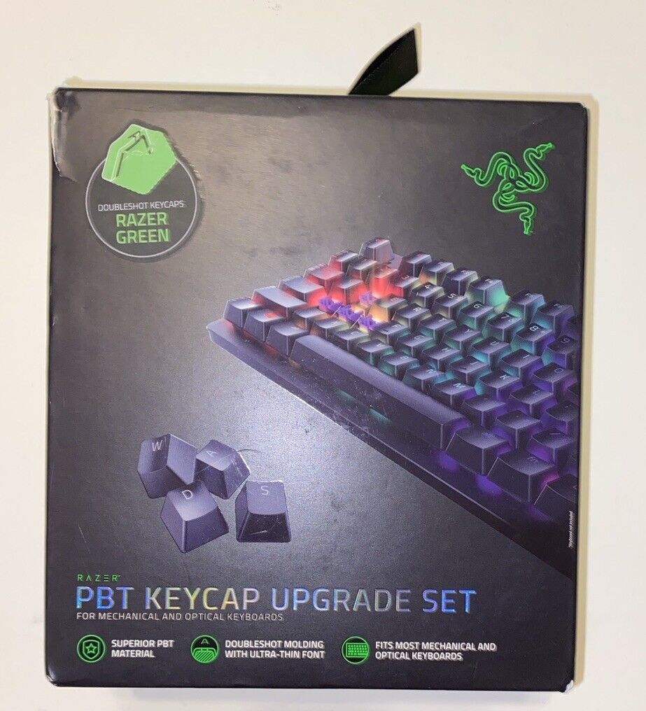 Razer PBT Keycap Upgrade Set Backlight Compatible Superior PBT Material Green