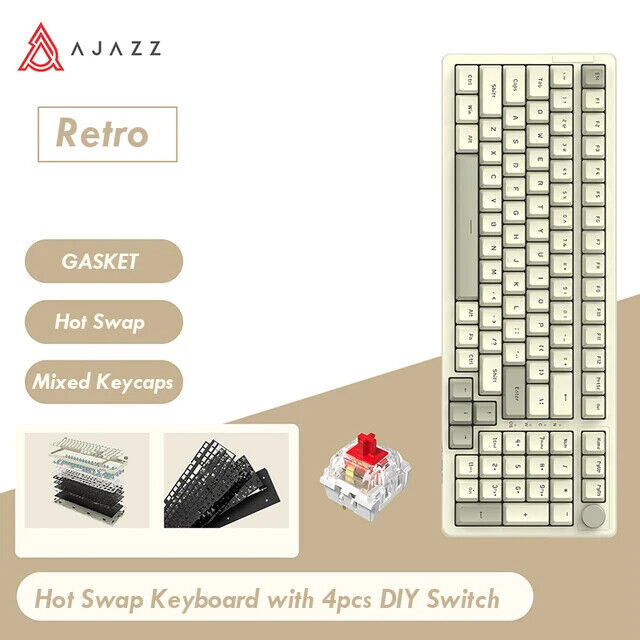 Ajazz AK992 Wired Keyboard Backlight Keyboard Mechanical Gaming Keyboard 