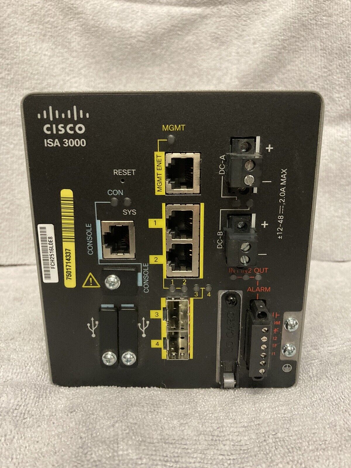 Cisco ISA 3000-2C2F-K9 Industrial Security Appliance/Secure Firewall*NEW/NO BOX*