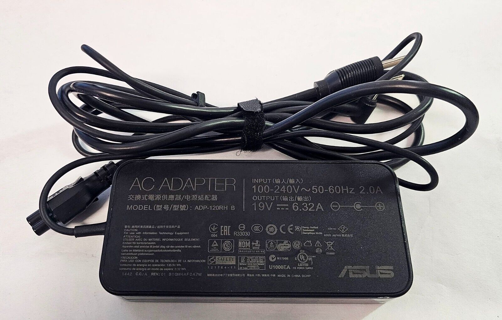 Genuine ASUS Laptop Power Adapter Charger ADP-120RH B 19.5V 6.32A 120W