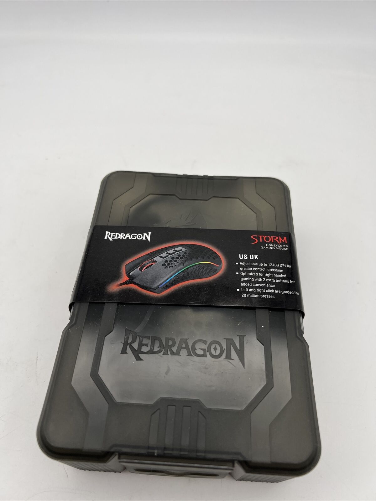 Redragon M808 Storm Lightweight RGB Gaming Mouse 90G M808-RGB Black