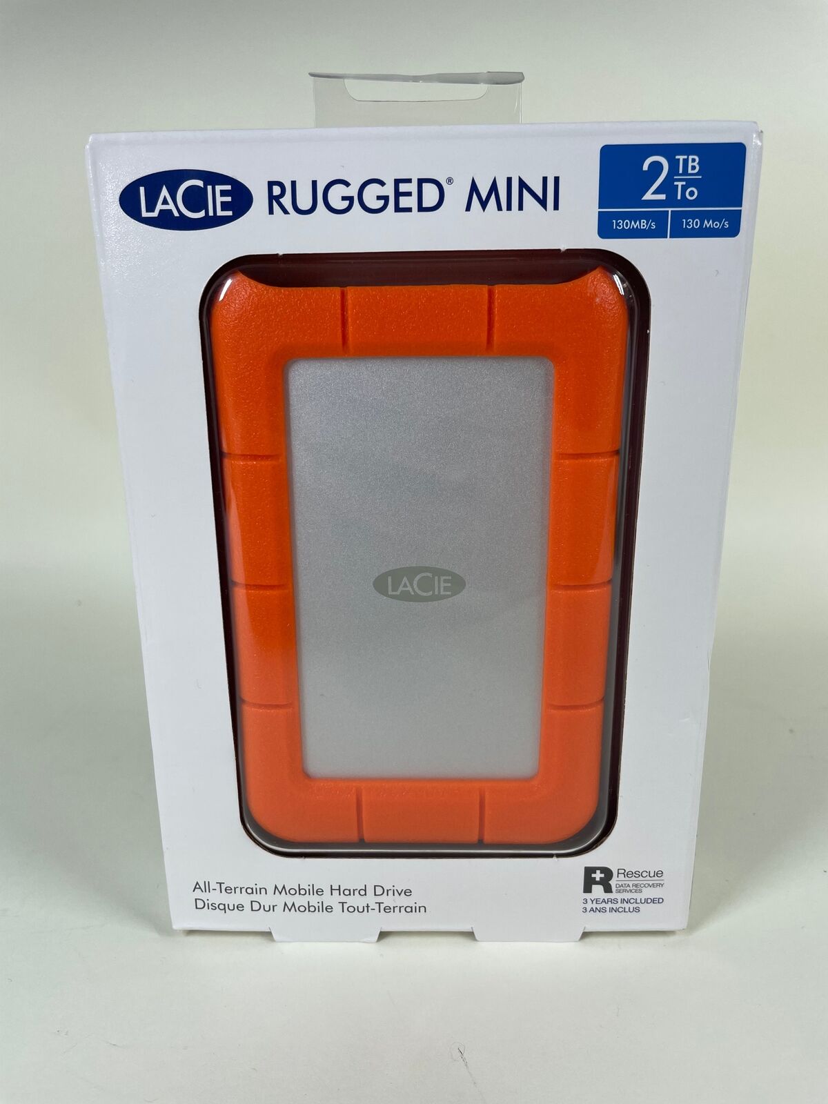 New Lacie Rugged Mini 2TB All-Terrain Mobile Hard Drive LAC9000298