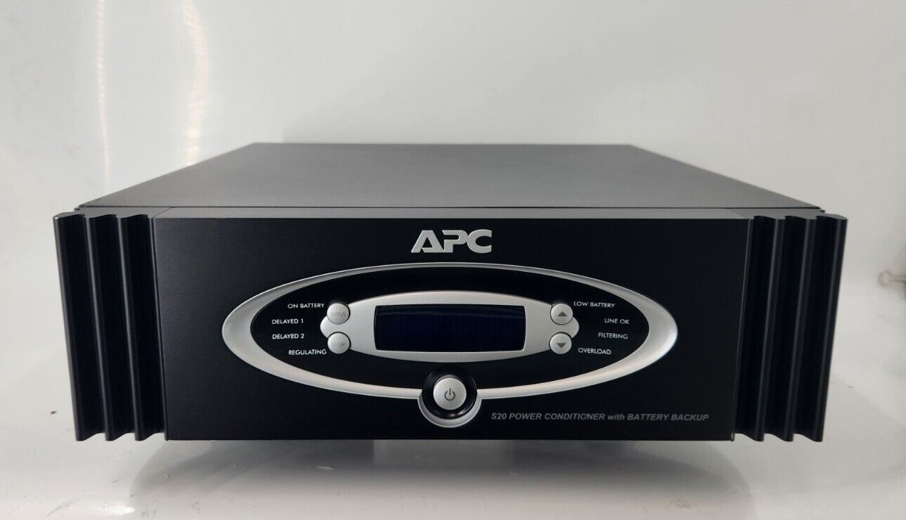 APC S20BLK S20 Power Conditioner  NO BATTERIES - TESTED  GC-5002