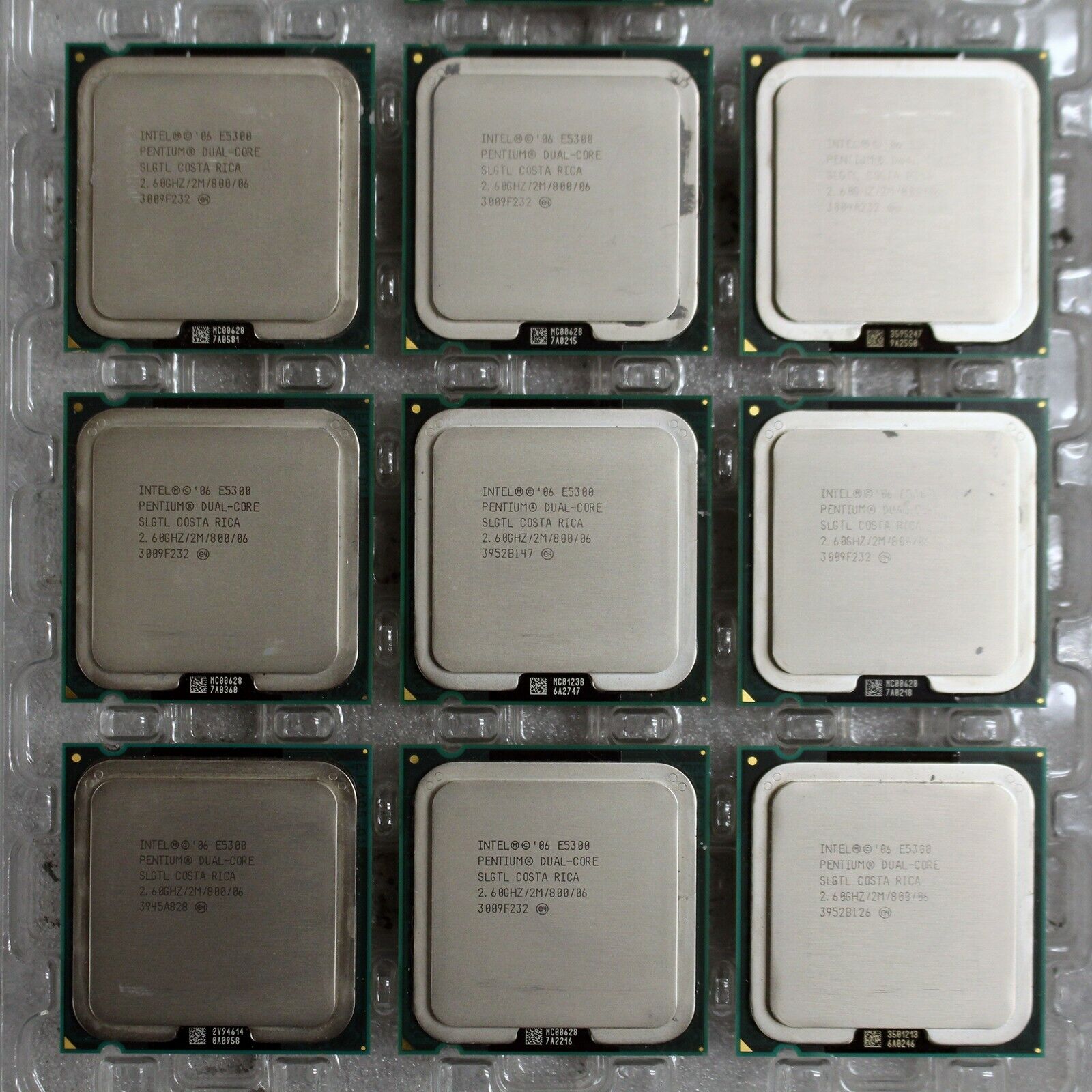 5x Intel Pentium Dual-Core E5300 2.6GHz 2MB 800MHz LGA775 65W SLGTL Processors