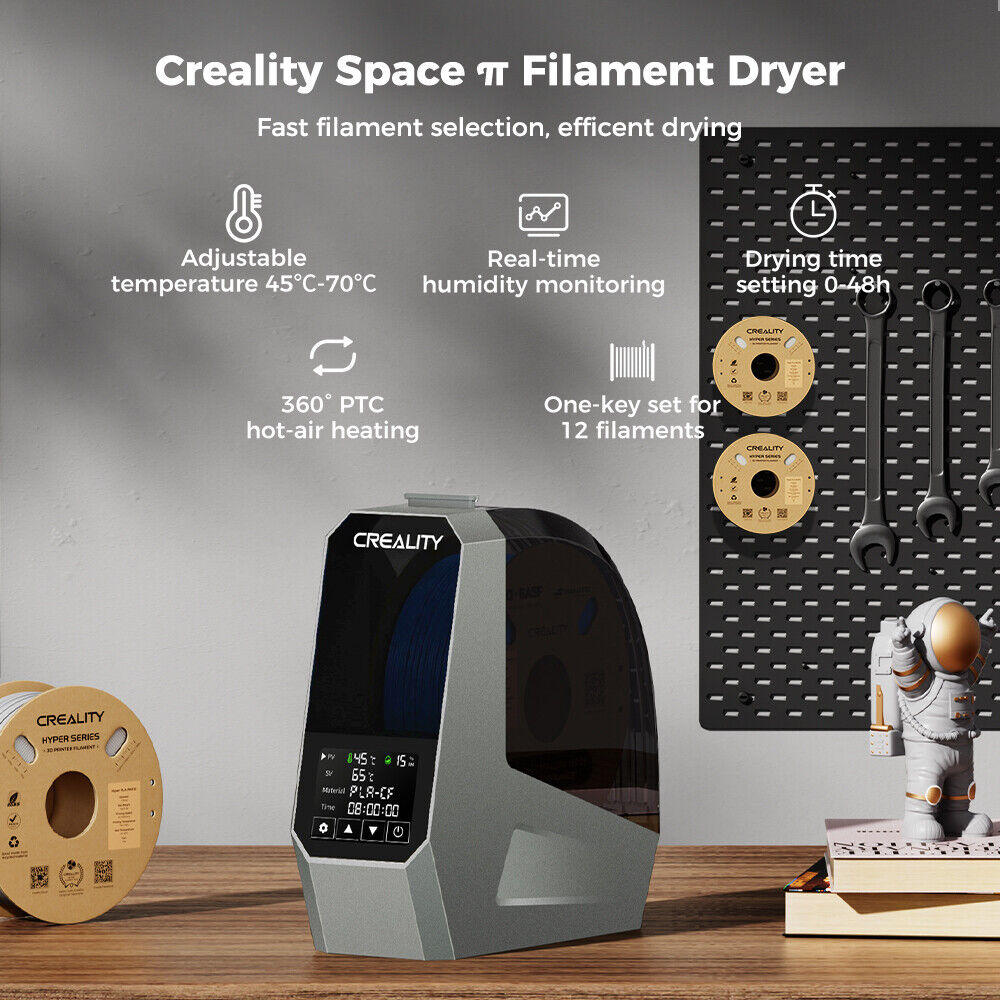 Creality Space π Dryer Quick dry adjustable temp Dec 11 launch stylish design