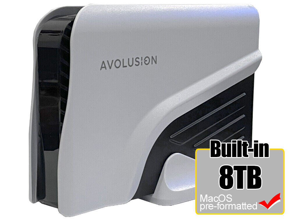 Avolusion PRO-Z Series 8TB USB 3.0 External Hard Drive for MacOS & Time Machine