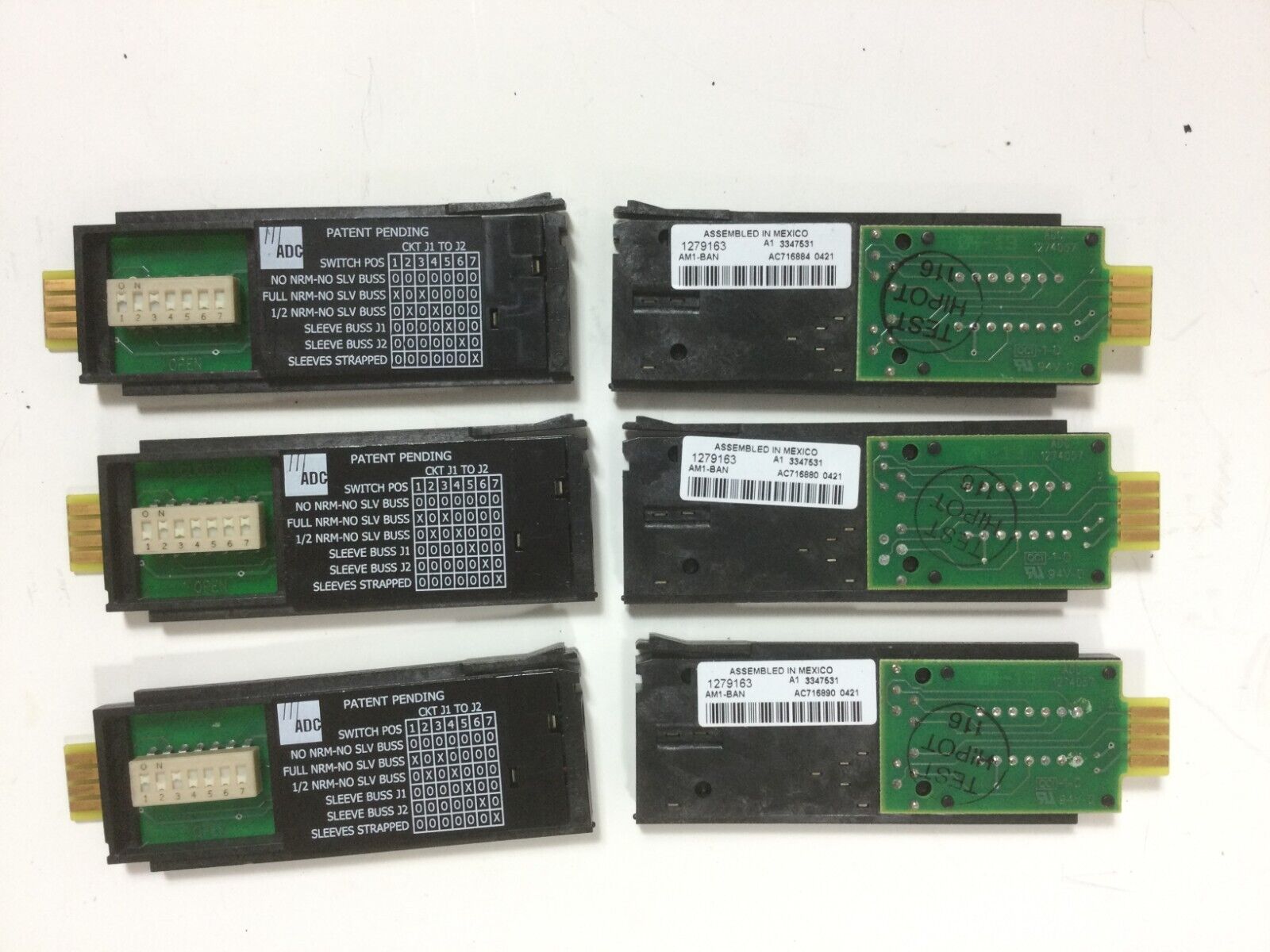 ADC-Commscope AM1-BAN Programable Audio Jack Card - Lot of 6