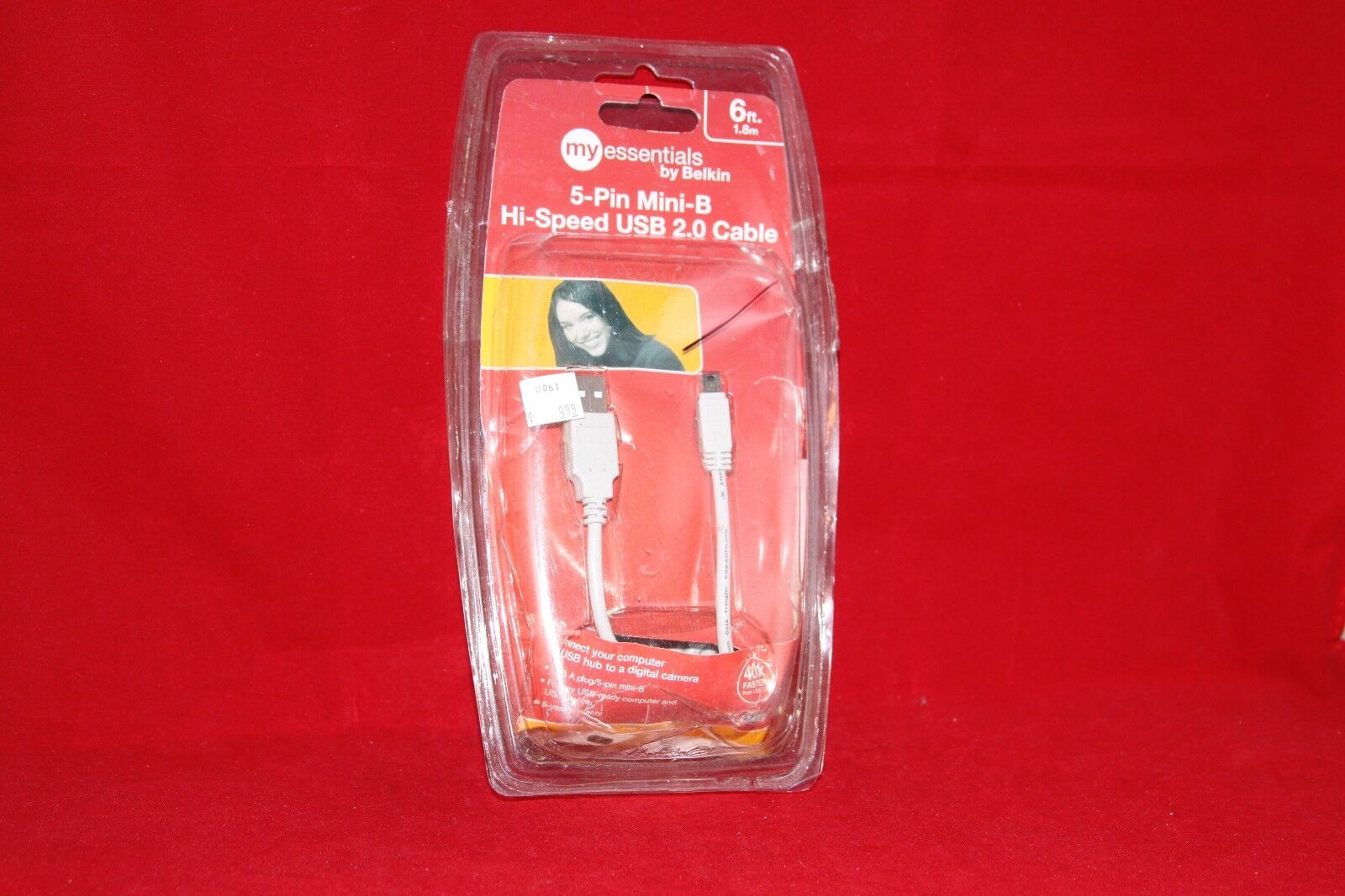 Belkin My essentials 5-Pin Mini-B Hi-Speed USB 2.0 Cable, 6 ft. (1.8 m)