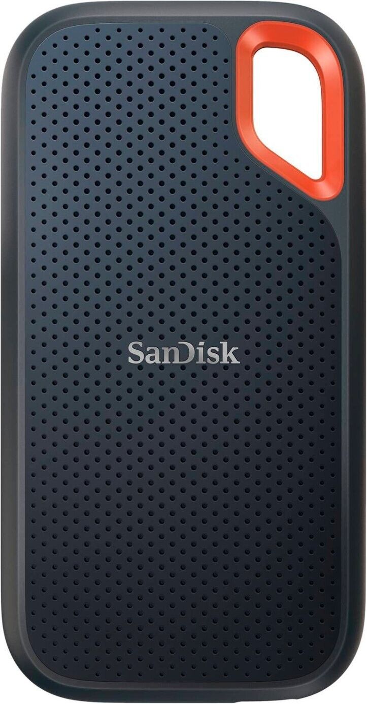 SanDisk Extreme 1TB, USB-C Portable External SSD - Black (SDSSDE61-1T00-AT)