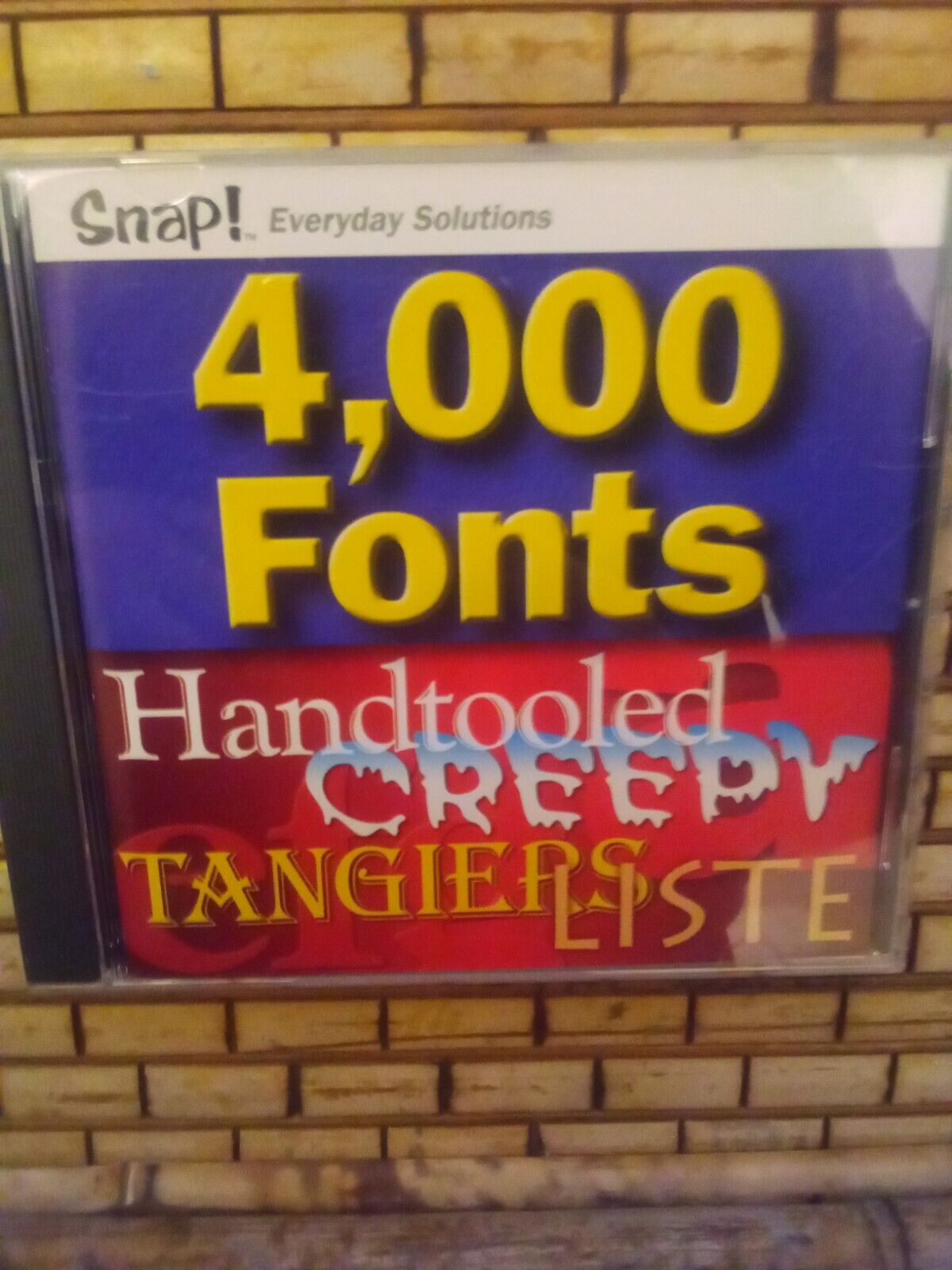Snap Everyday Solutions 4,000 4000 Fonts CD for Windows 95 / 98