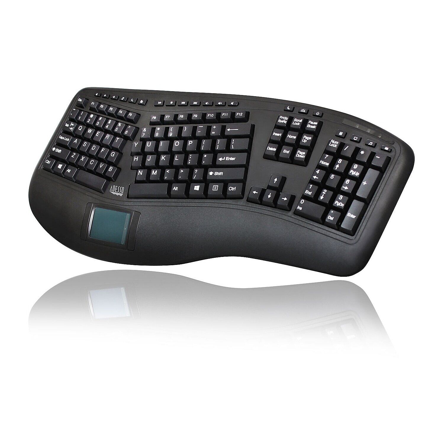 Adesso Tru-Form Wireless Keyboard Black (WKB-4500UB)