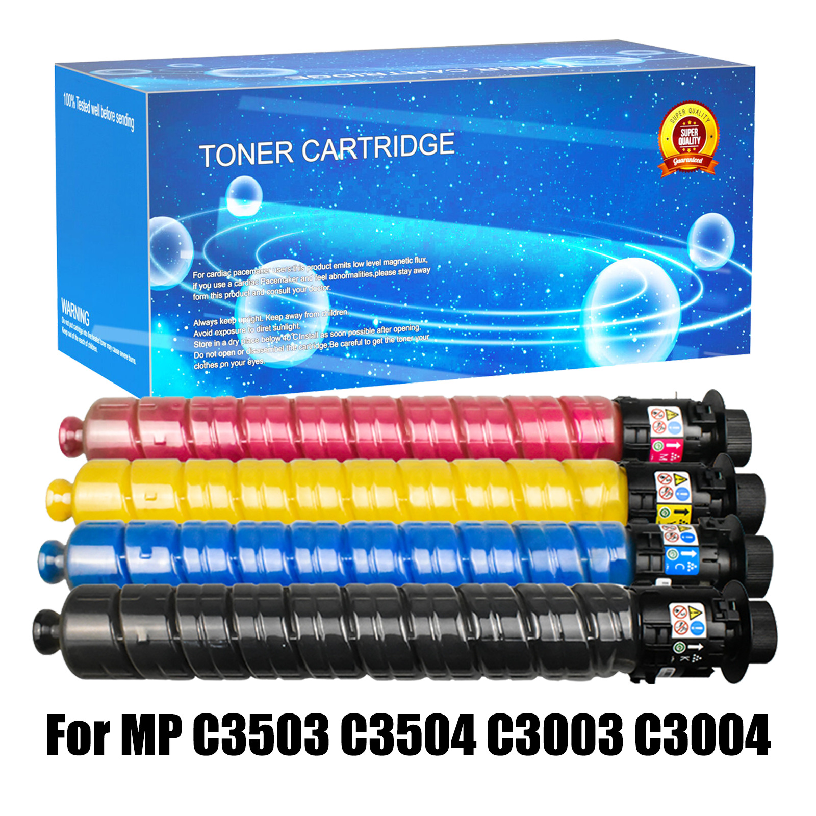 4PK Toner Compatible for Ricoh MP Lanier Savin C3503 C3004 C3003 841815 C3504