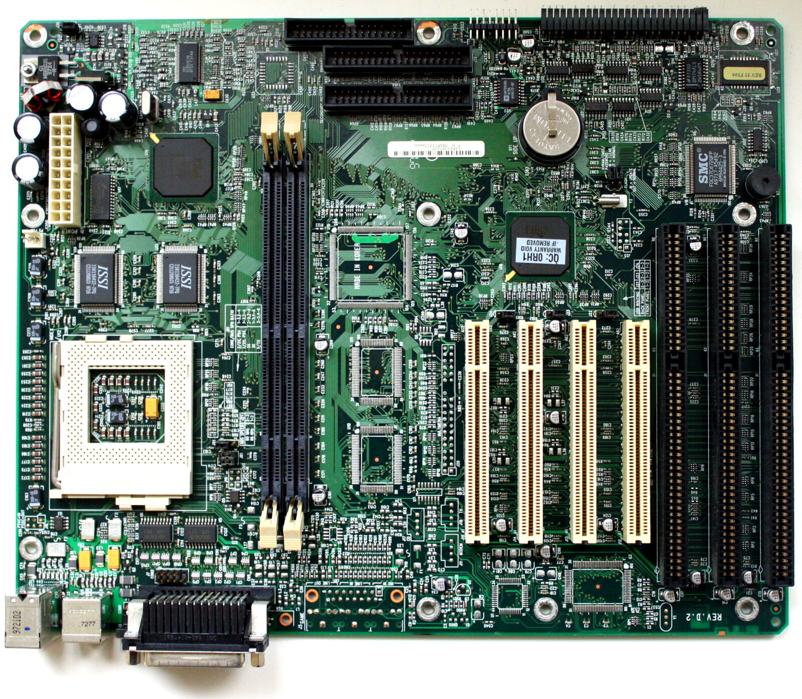 MOTHERBOARD, GATEWAY 586 UP TO 200-MHz W/ MMX , ATX, S/P/2USB,3X ISA, 3X PCI