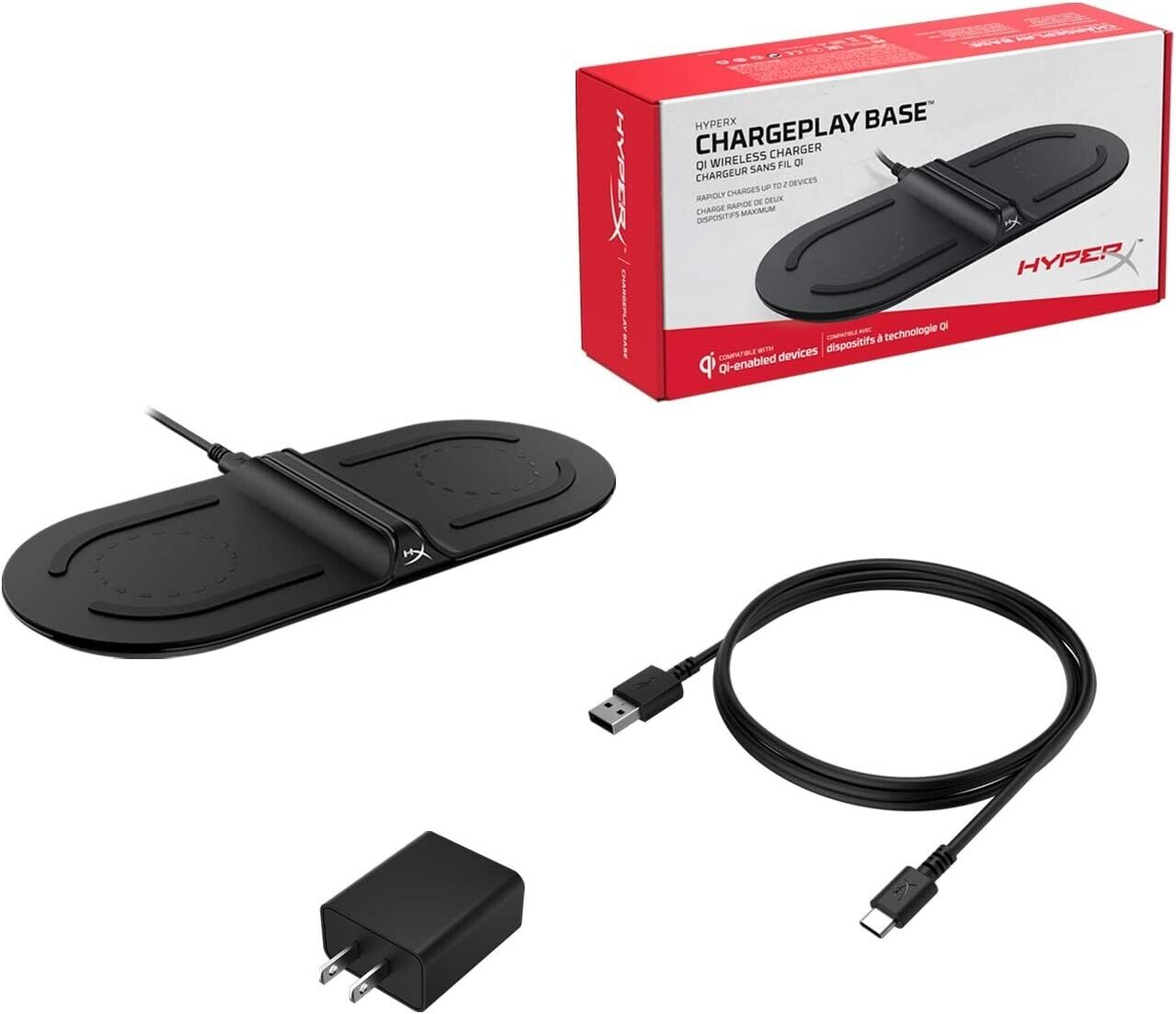 HyperX Chargeplay Base - Qi Wireless Charger, Dual Wireless Charger