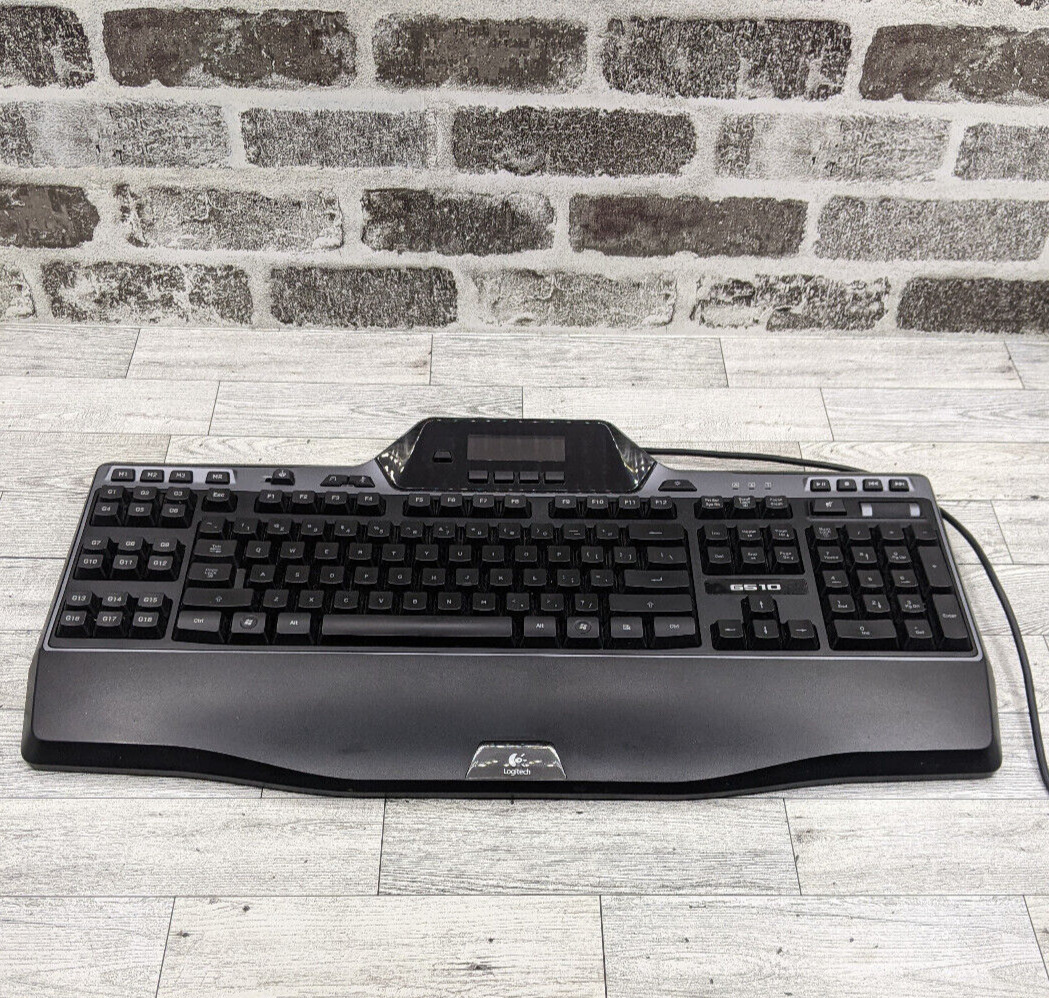 Logitech G510s Wired USB Backlit Gaming Black Keyboard with Handrest TESTED