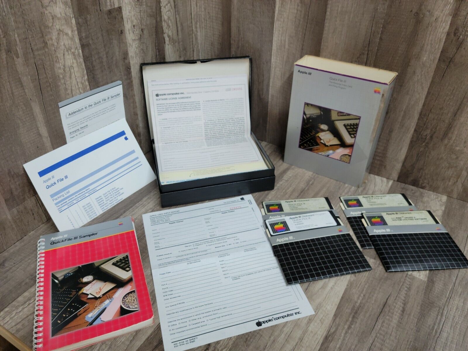 Vintage Apple iii Software Quick File iii 