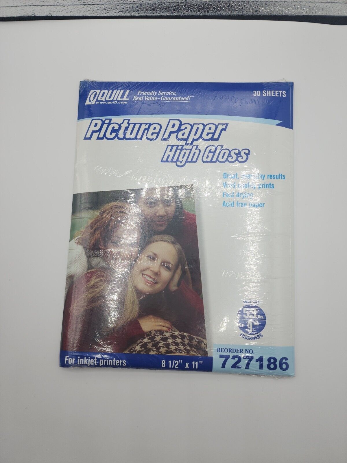 Quill Picture Paper High Gloss 30 Sheets New 8 1/2 X 11 For ink jet printers