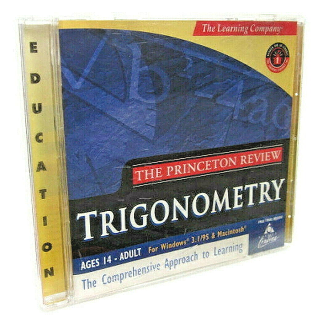 Princeton Review Trigonometry Test Prep Math Learning Company CD ROM (1998)